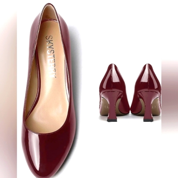 Skysterry | Rich Red Patent Heels - Picture 2 of 7